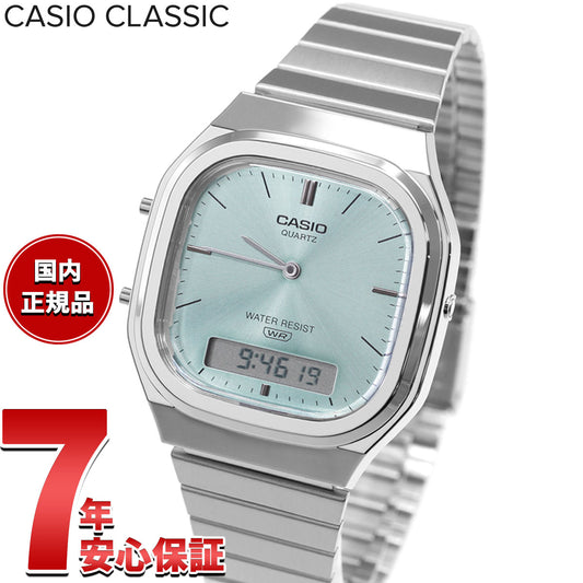カシオ クラシック CASIO CLASSIC アナデジ 限定モデル 腕時計 AQ-240E-2AJF ブルー【2026 新作】