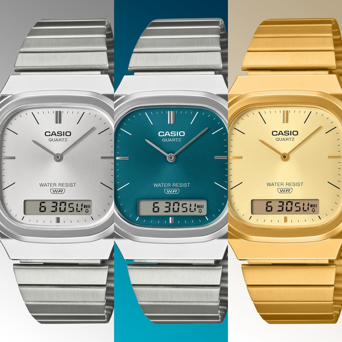 カシオ クラシック CASIO CLASSIC 限定モデル アナデジ 腕時計 AQ-240E-7AJF シルバー【2025 新作】