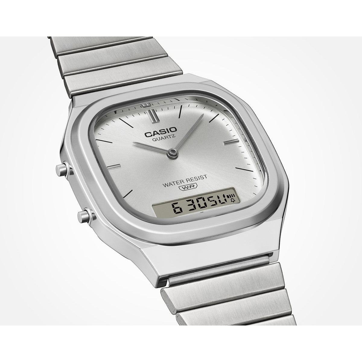 カシオ クラシック CASIO CLASSIC 限定モデル アナデジ 腕時計 AQ-240E-7AJF シルバー【2025 新作】