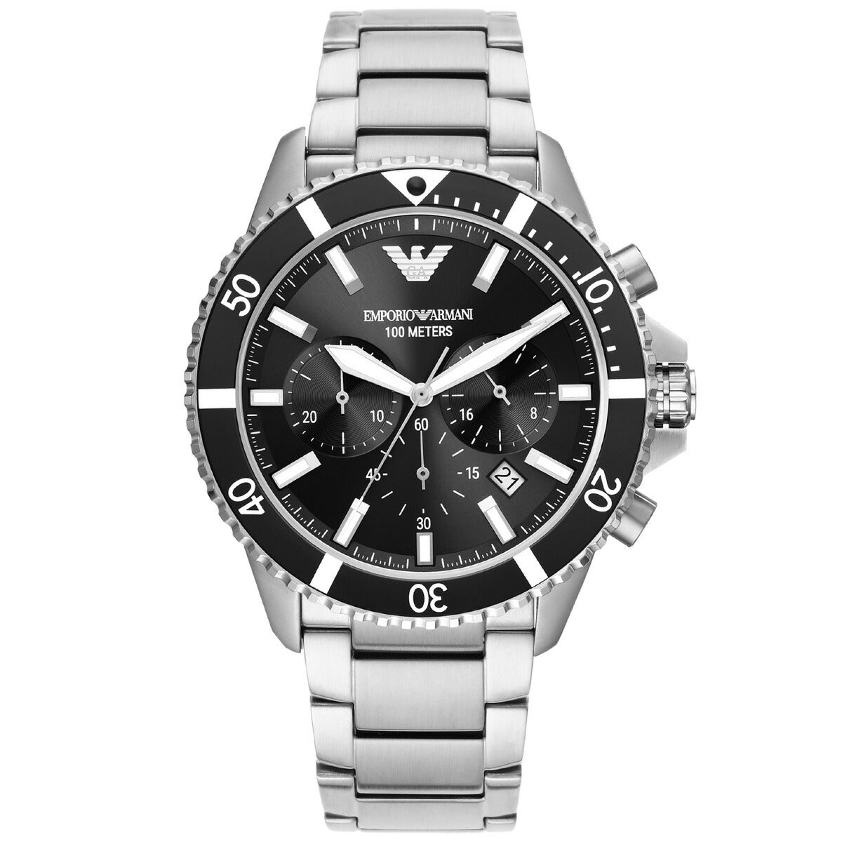エンポリオアルマーニ EMPORIO ARMANI 腕時計 メンズ クロノグラフ ステンレススチールウォッチ AR11360