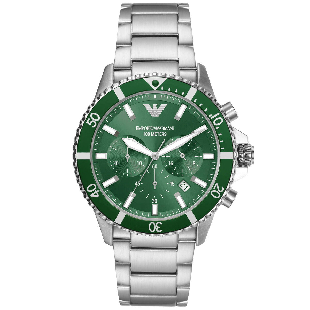 エンポリオアルマーニ EMPORIO ARMANI 腕時計 メンズ クロノグラフ ステンレススチールウォッチ AR11500
