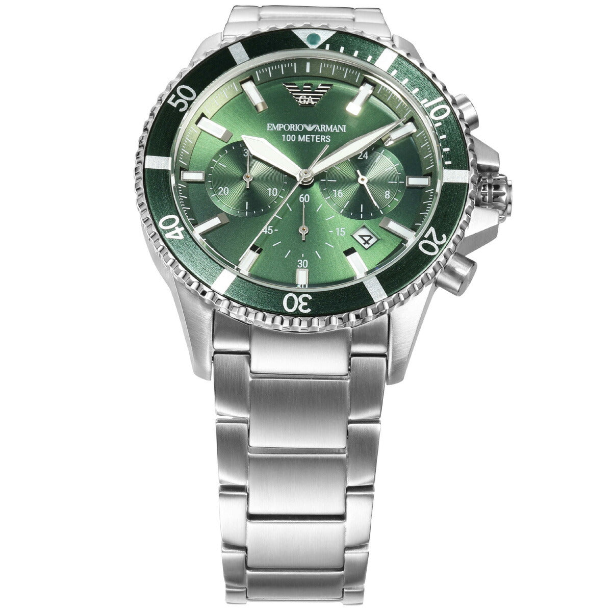 エンポリオアルマーニ EMPORIO ARMANI 腕時計 メンズ クロノグラフ ステンレススチールウォッチ AR11500