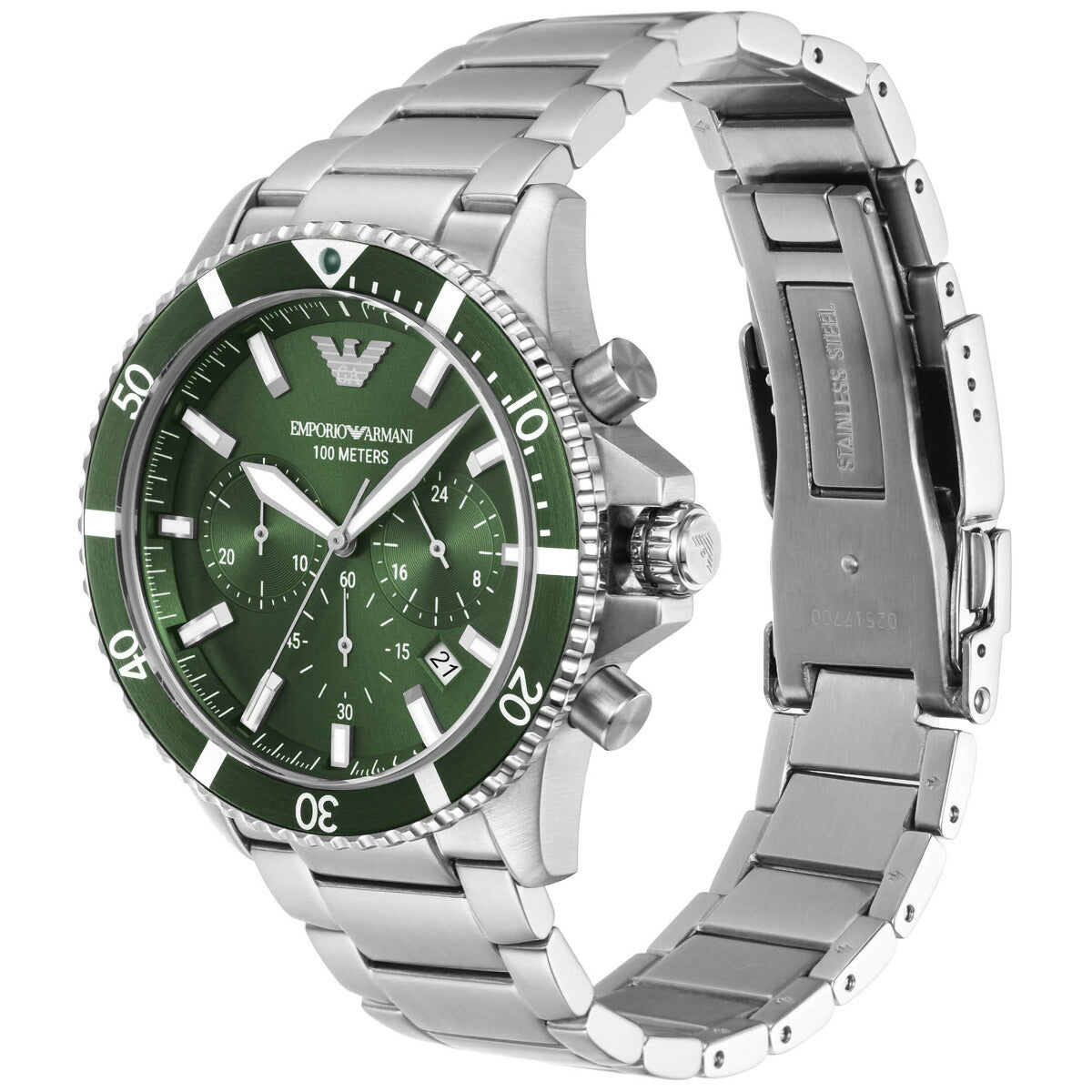 エンポリオアルマーニ EMPORIO ARMANI 腕時計 メンズ クロノグラフ ステンレススチールウォッチ AR11500