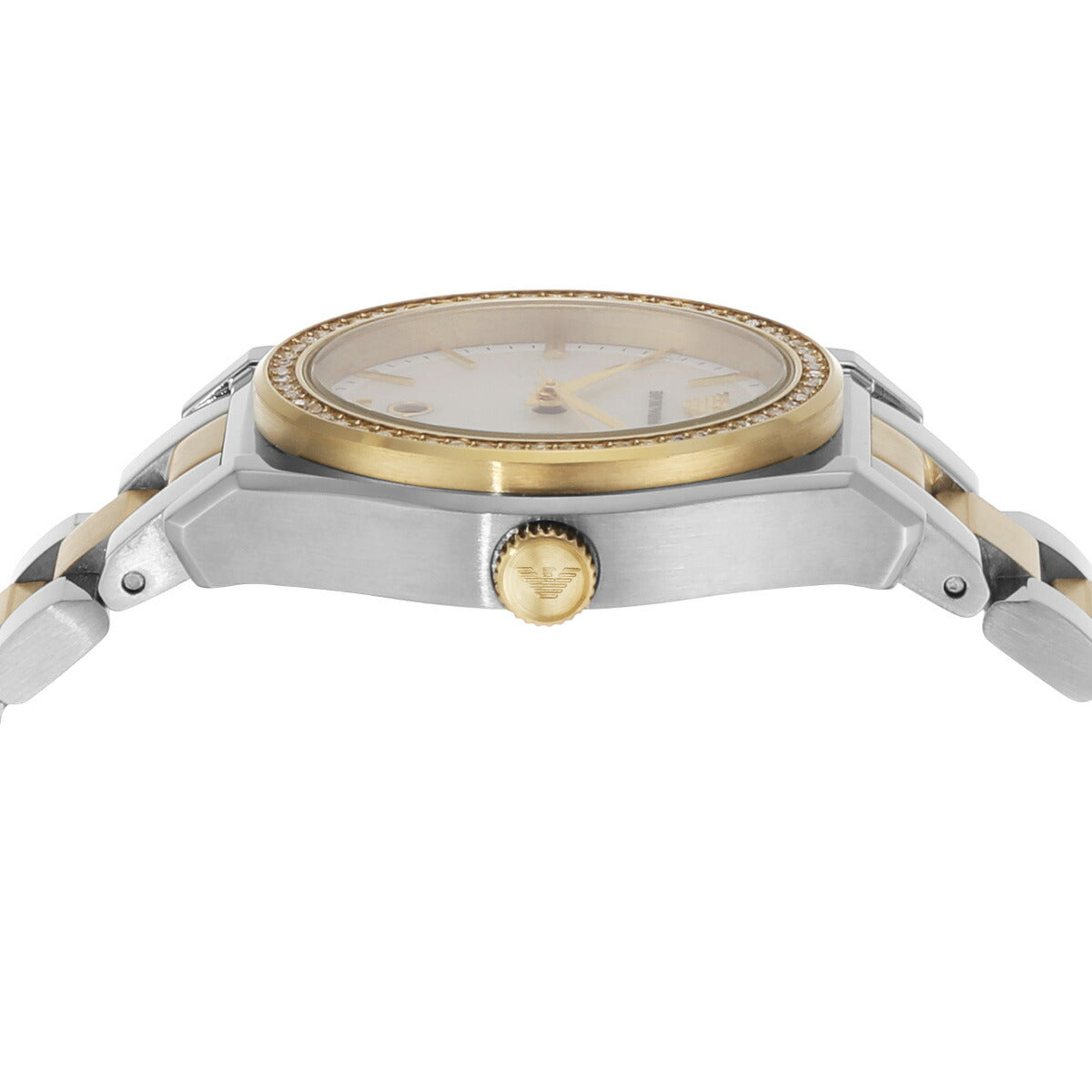 エンポリオアルマーニ EMPORIO ARMANI 腕時計 レディース 3針デイトウォッチ ツートンステンレススチール AR11559