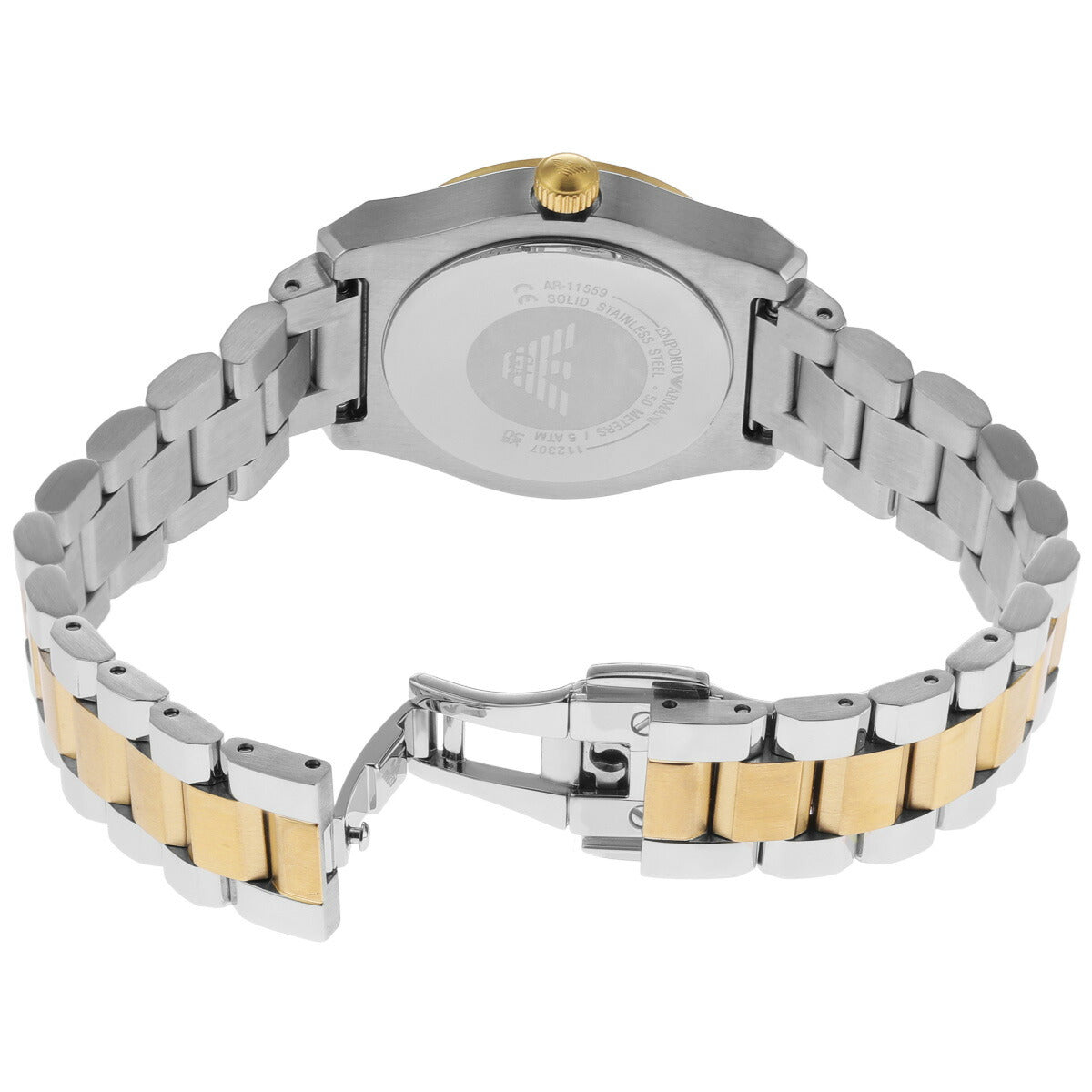 エンポリオアルマーニ EMPORIO ARMANI 腕時計 レディース 3針デイトウォッチ ツートンステンレススチール AR11559