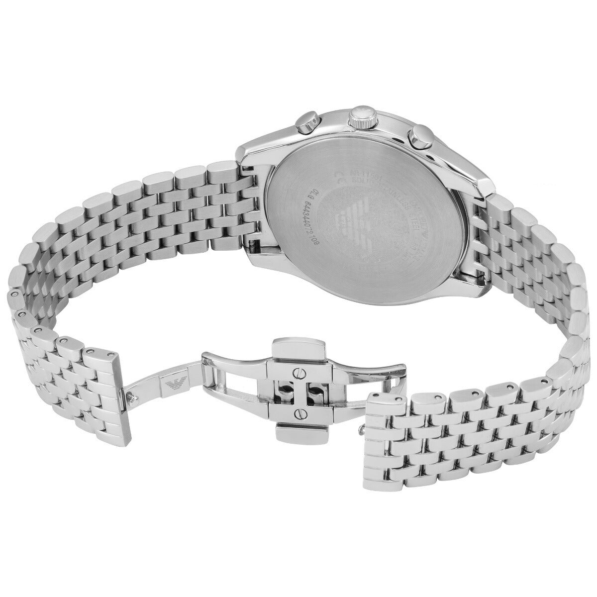 エンポリオアルマーニ EMPORIO ARMANI 腕時計 メンズ クロノグラフ ステンレススチールウォッチ AR11581