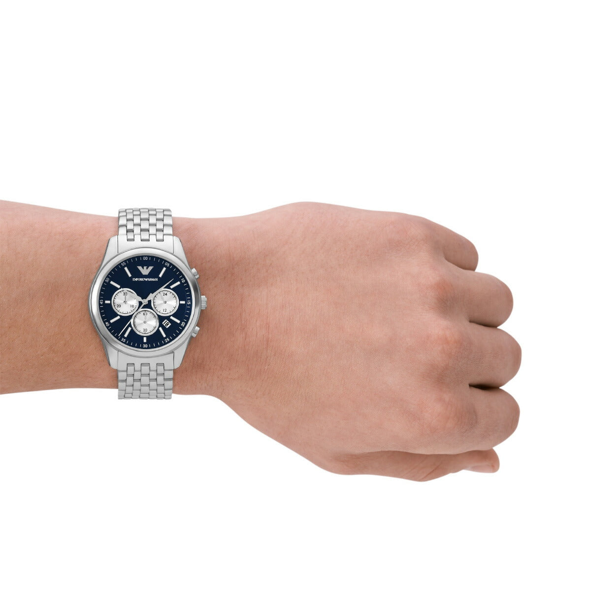 エンポリオアルマーニ EMPORIO ARMANI 腕時計 メンズ クロノグラフ ステンレススチールウォッチ AR11582
