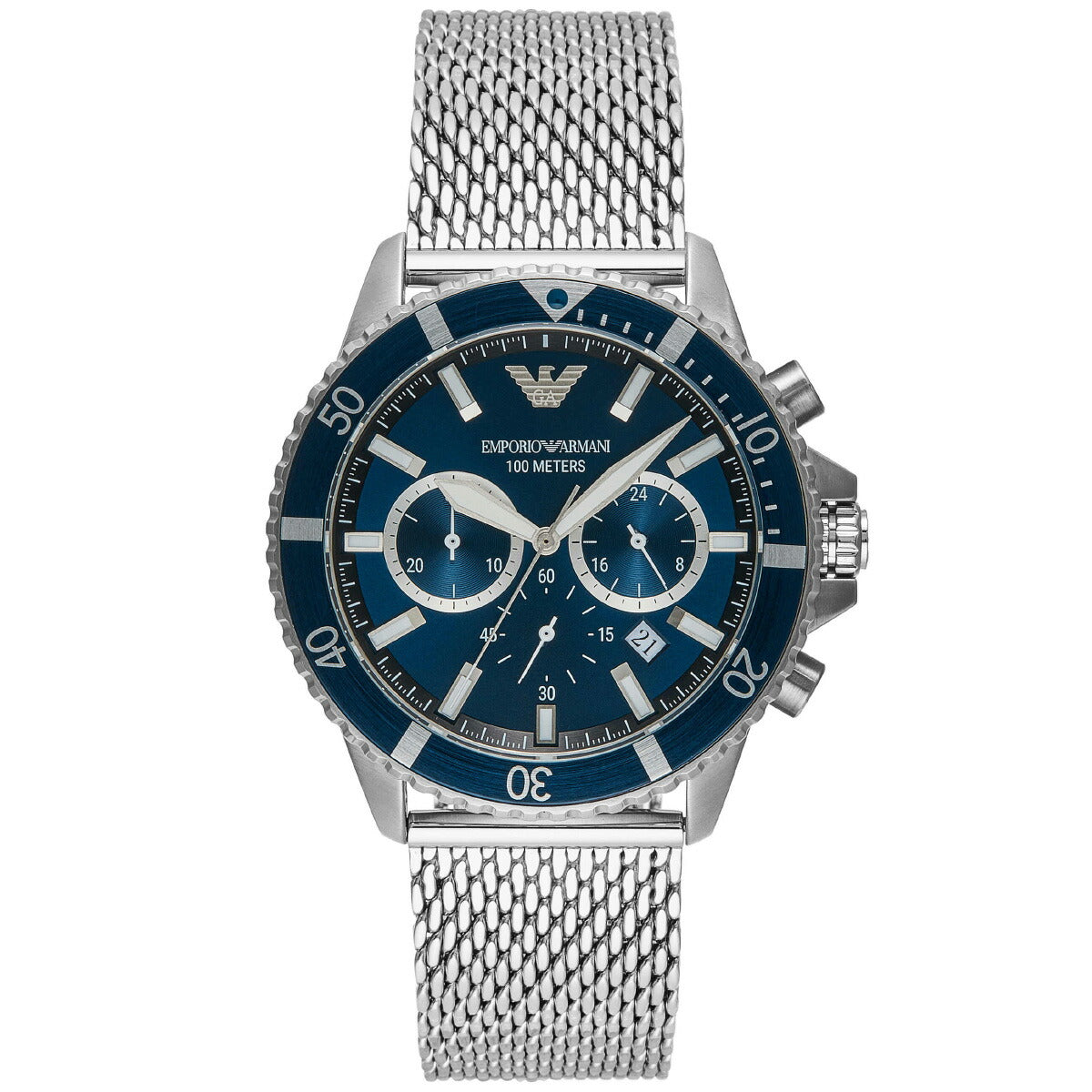 エンポリオアルマーニ EMPORIO ARMANI 腕時計 メンズ クロノグラフ ステンレススチールウォッチ AR11587