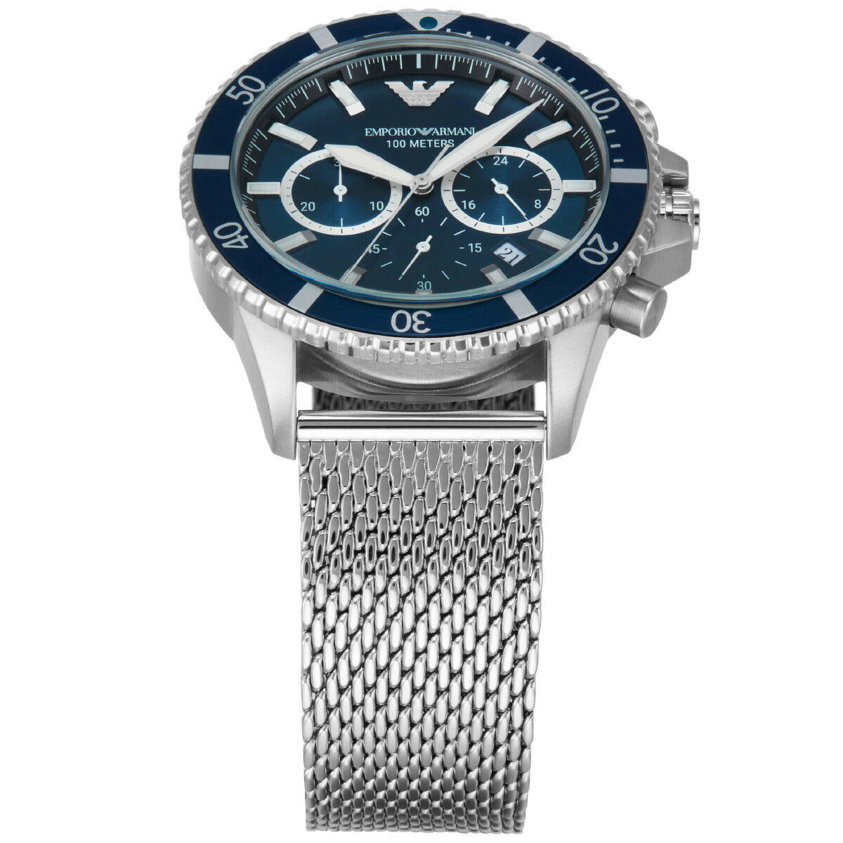 エンポリオアルマーニ EMPORIO ARMANI 腕時計 メンズ クロノグラフ ステンレススチールウォッチ AR11587