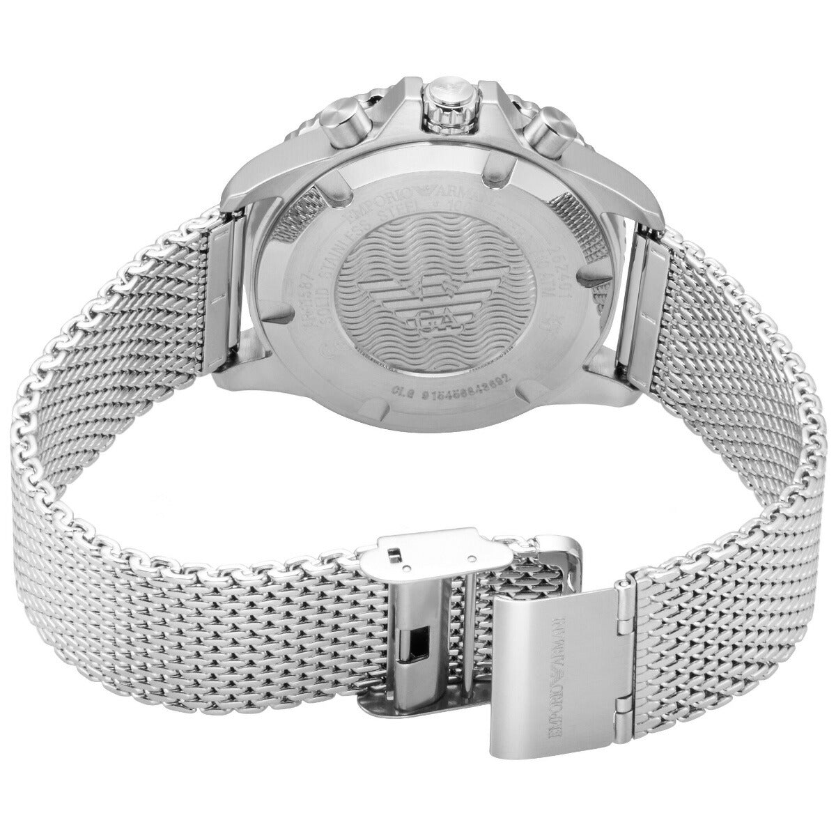 エンポリオアルマーニ EMPORIO ARMANI 腕時計 メンズ クロノグラフ ステンレススチールウォッチ AR11587