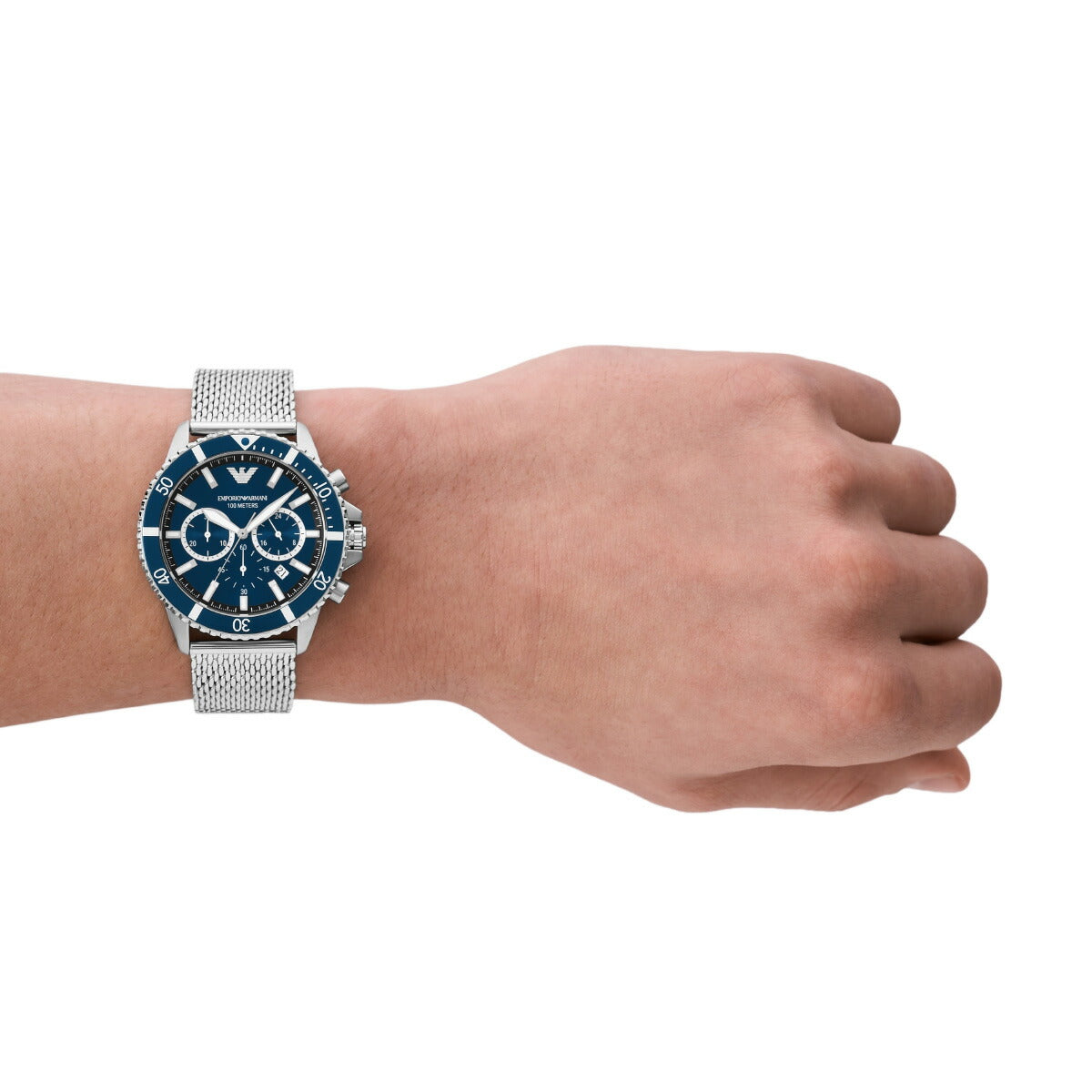 エンポリオアルマーニ EMPORIO ARMANI 腕時計 メンズ クロノグラフ ステンレススチールウォッチ AR11587