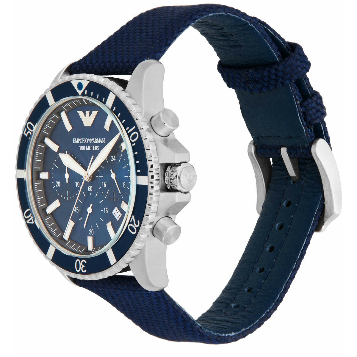 エンポリオアルマーニ EMPORIO ARMANI 腕時計 メンズ クロノグラフ ナイロンウォッチ AR11588
