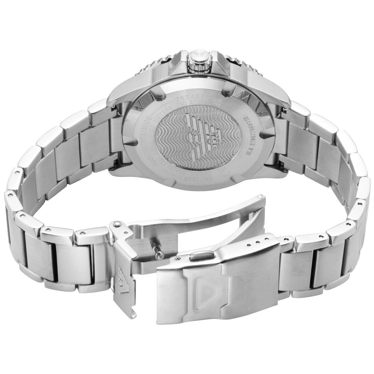 エンポリオアルマーニ EMPORIO ARMANI 腕時計 メンズ GMT ステンレススチールウォッチ AR11589
