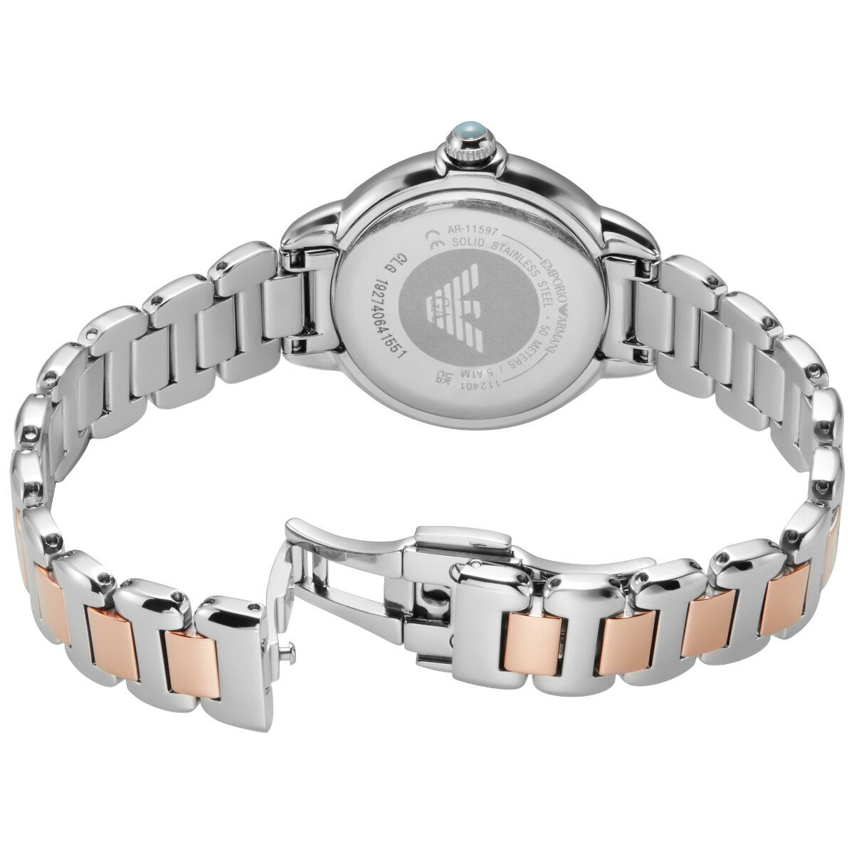 エンポリオアルマーニ EMPORIO ARMANI 腕時計 レディース ステンレススチールウォッチ AR11597