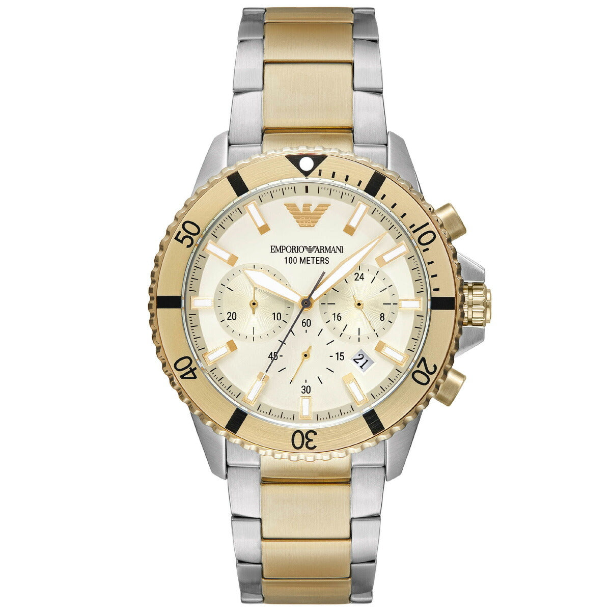エンポリオアルマーニ EMPORIO ARMANI 腕時計 メンズ クロノグラフ ステンレススチールウォッチ AR11606