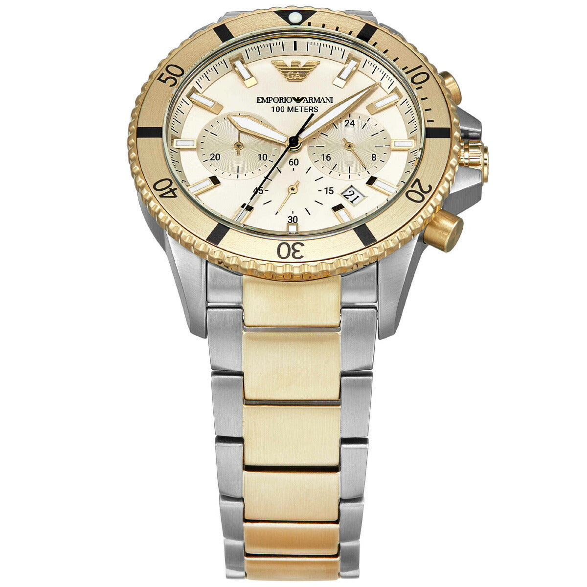 エンポリオアルマーニ EMPORIO ARMANI 腕時計 メンズ クロノグラフ ステンレススチールウォッチ AR11606