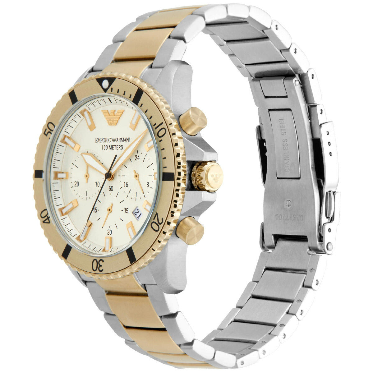 エンポリオアルマーニ EMPORIO ARMANI 腕時計 メンズ クロノグラフ ステンレススチールウォッチ AR11606