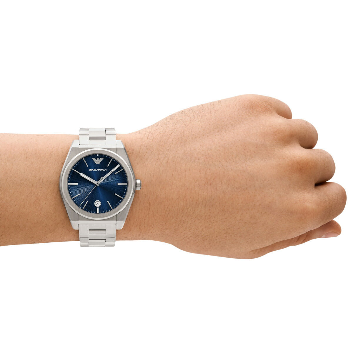 エンポリオアルマーニ EMPORIO ARMANI 腕時計 メンズ 三針デイト ステンレススチールウォッチ AR11620