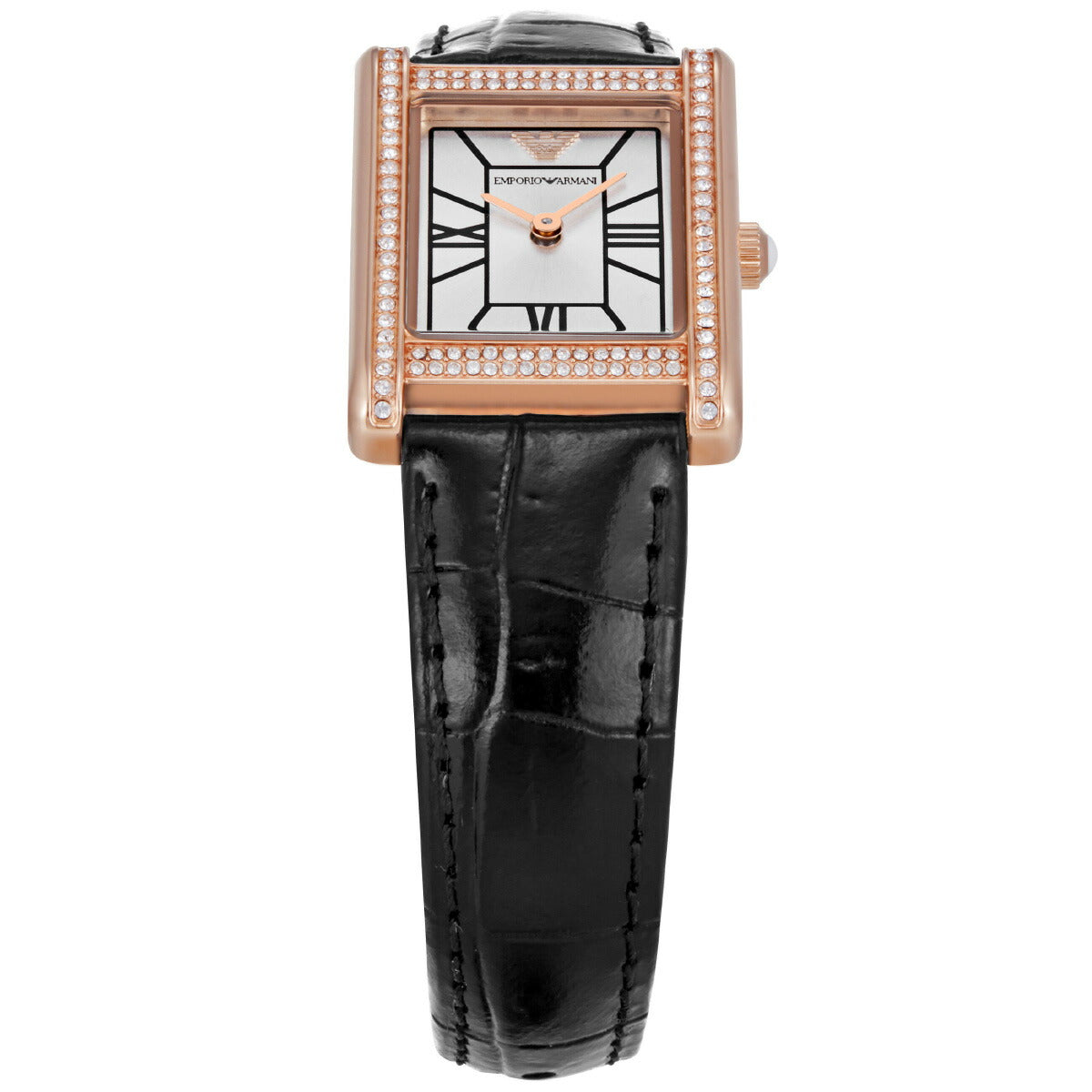 エンポリオアルマーニ EMPORIO ARMANI 腕時計 レディース 2針ウォッチ ブラックレザー AR11624