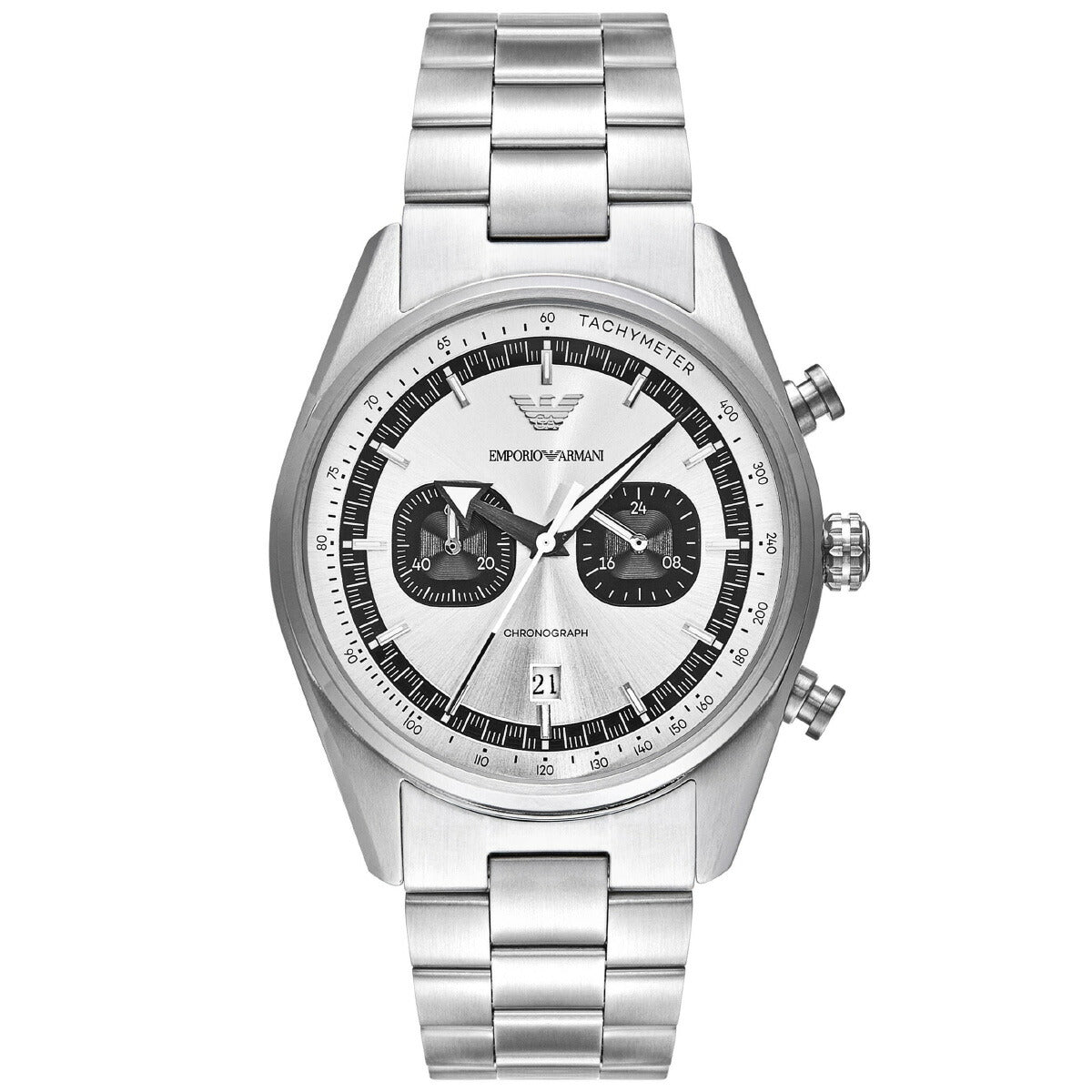 エンポリオアルマーニ EMPORIO ARMANI 腕時計 メンズ クロノグラフ ステンレススチールウォッチ AR11636
