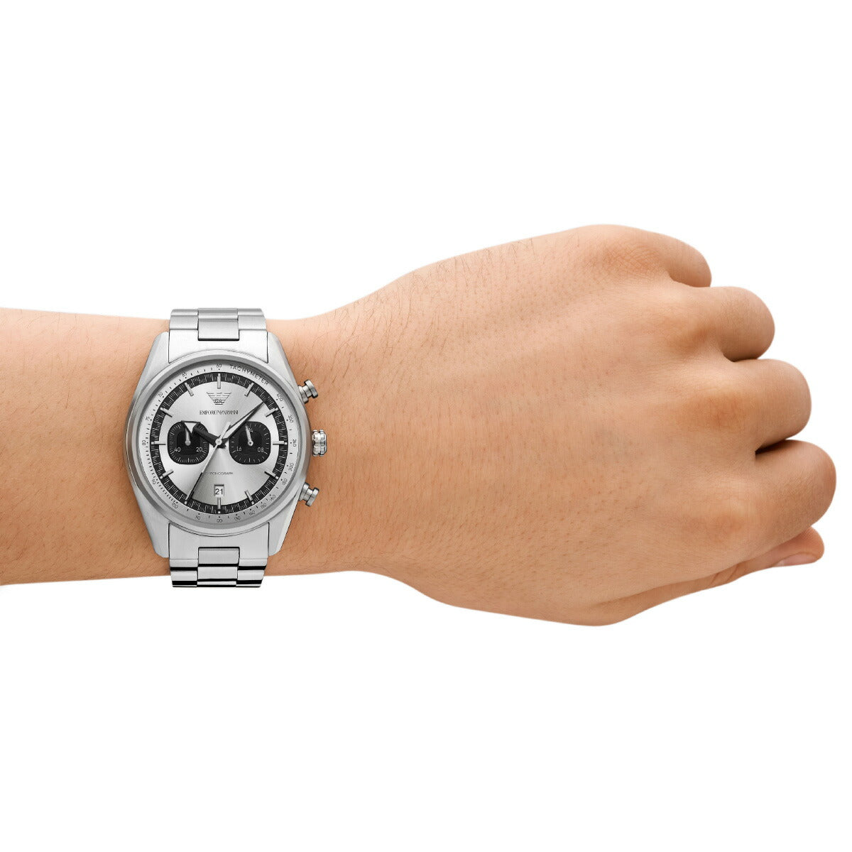 エンポリオアルマーニ EMPORIO ARMANI 腕時計 メンズ クロノグラフ ステンレススチールウォッチ AR11636