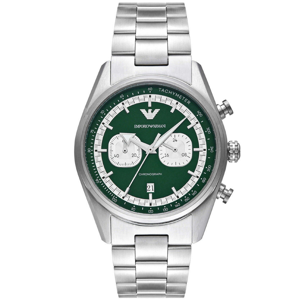 エンポリオアルマーニ EMPORIO ARMANI 腕時計 メンズ クロノグラフ ステンレススチールウォッチ AR11637