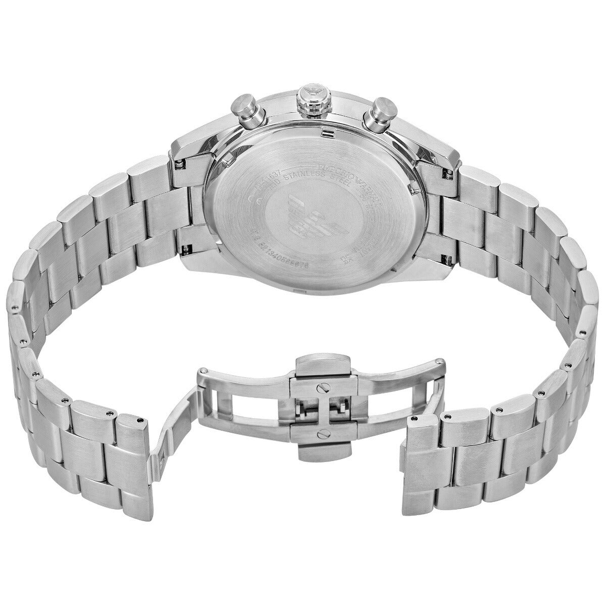 エンポリオアルマーニ EMPORIO ARMANI 腕時計 メンズ クロノグラフ ステンレススチールウォッチ AR11637