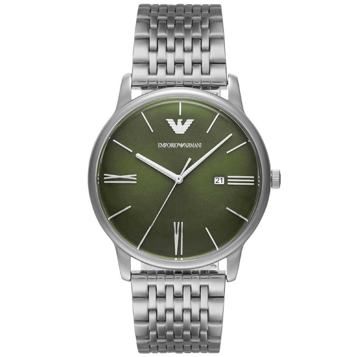 エンポリオアルマーニ EMPORIO ARMANI 腕時計 メンズ 三針デイト ステンレススチールウォッチ AR11644