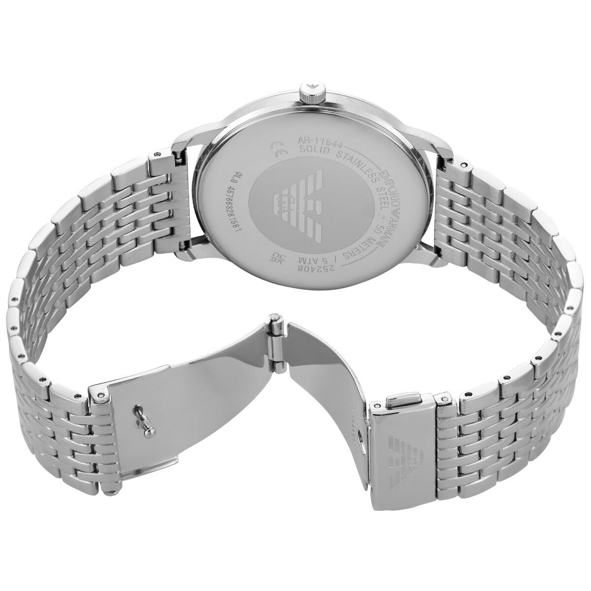 エンポリオアルマーニ EMPORIO ARMANI 腕時計 メンズ 三針デイト ステンレススチールウォッチ AR11644