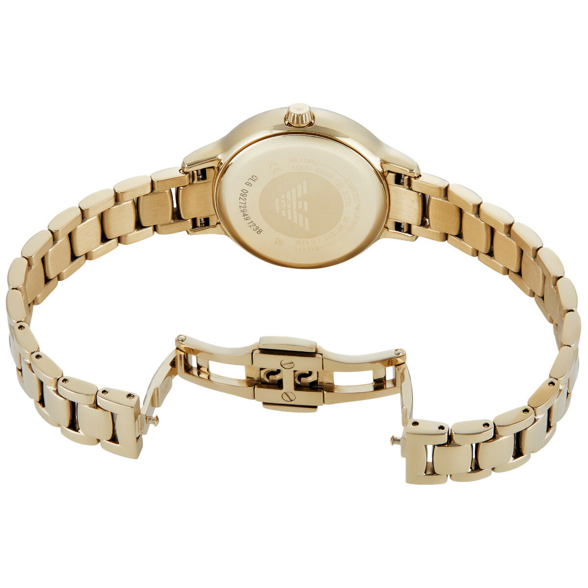 エンポリオアルマーニ EMPORIO ARMANI 腕時計 レディース 三針 ゴールドトーン ステンレススチールウォッチ AR11652【2025 新作】