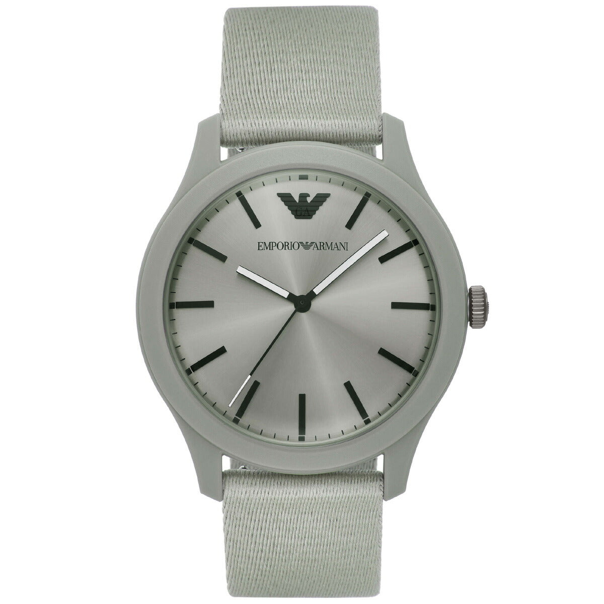 エンポリオアルマーニ EMPORIO ARMANI 腕時計 メンズ 三針 グレー ステンレススチールウォッチ AR11653【2025 新作】