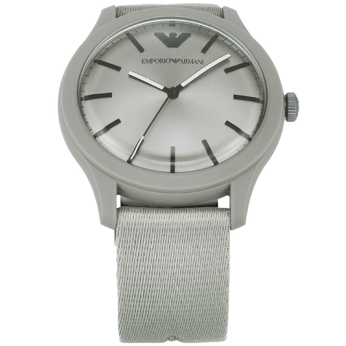エンポリオアルマーニ EMPORIO ARMANI 腕時計 メンズ 三針 グレー ステンレススチールウォッチ AR11653【2025 新作】