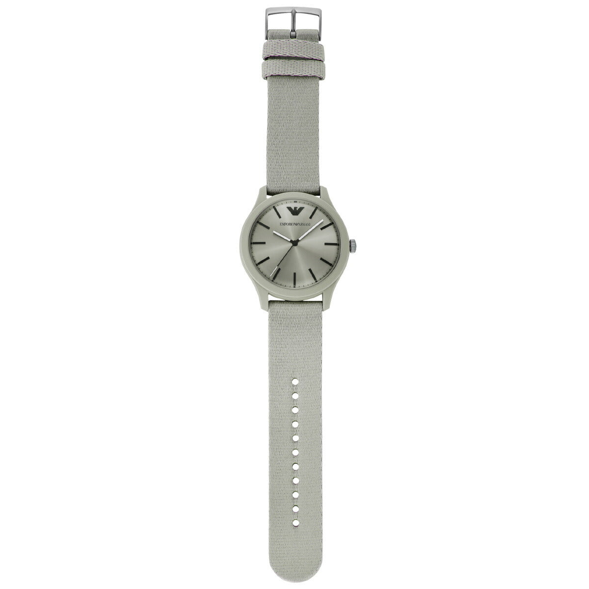 エンポリオアルマーニ EMPORIO ARMANI 腕時計 メンズ 三針 グレー ステンレススチールウォッチ AR11653【2025 新作】
