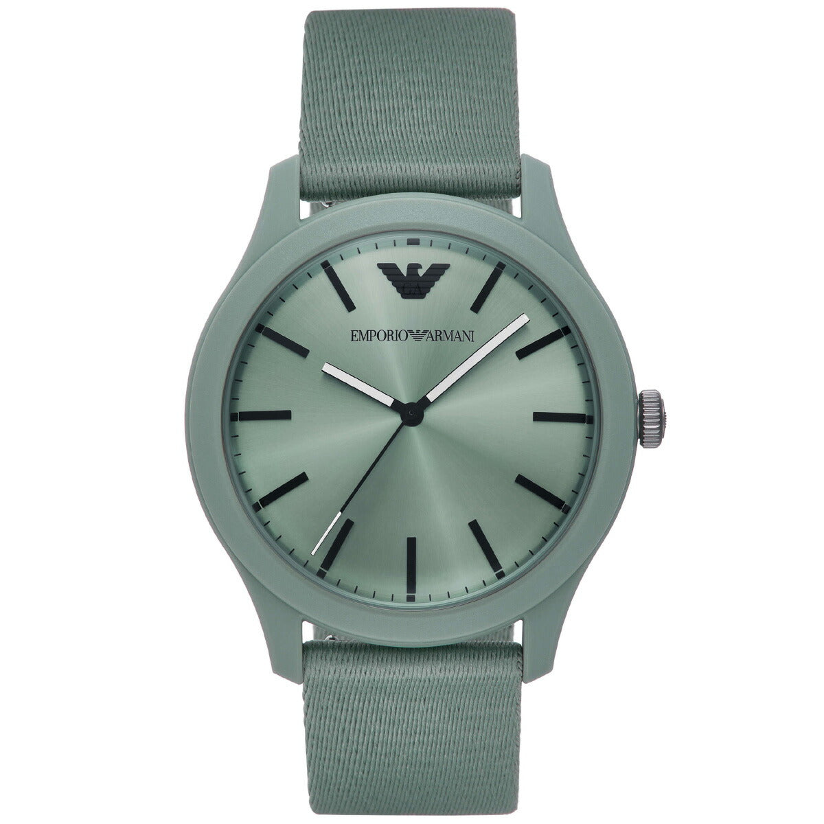 エンポリオアルマーニ EMPORIO ARMANI 腕時計 メンズ 三針 グリーン プラスチック&ステンレススチールウォッチ AR11654【2025 新作】