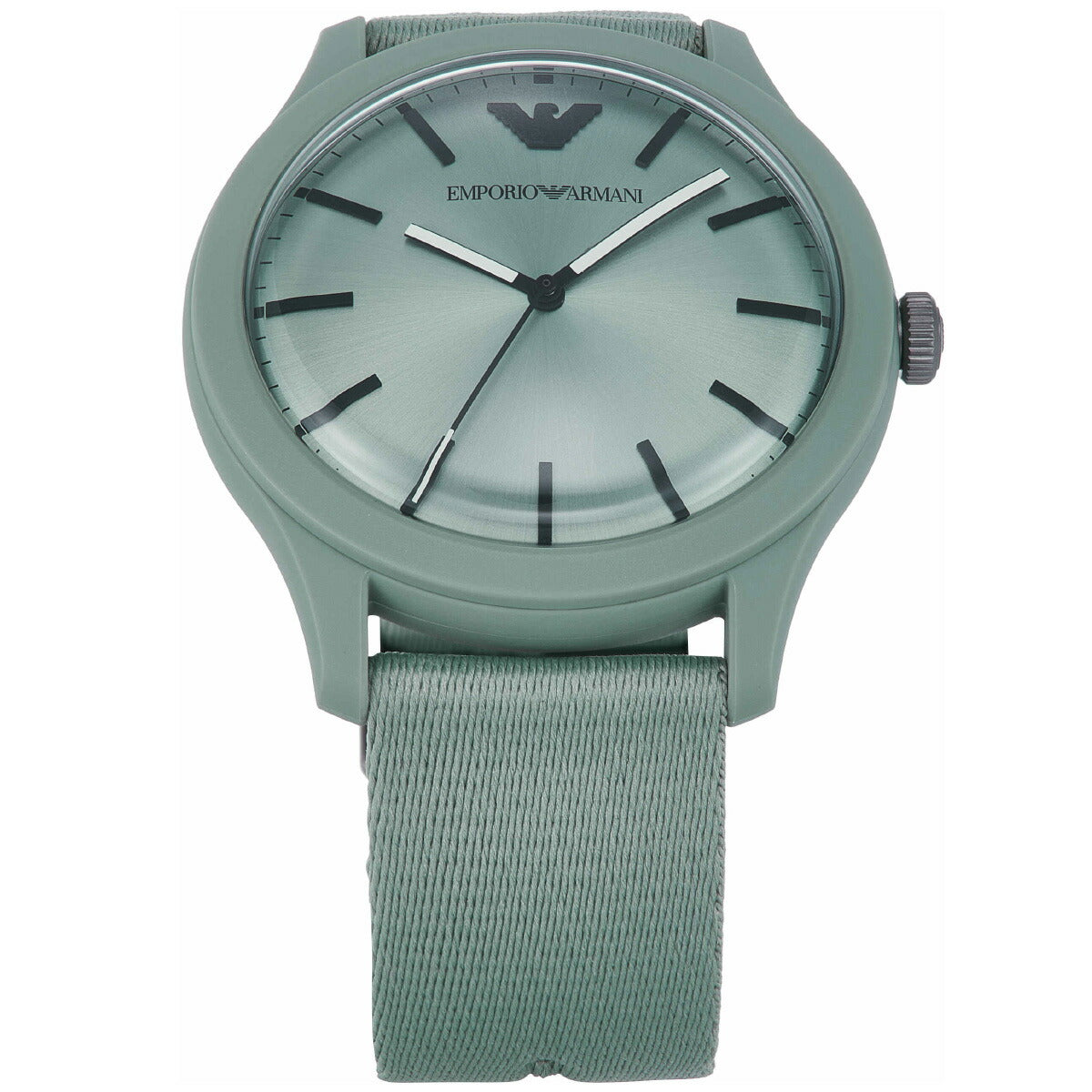 エンポリオアルマーニ EMPORIO ARMANI 腕時計 メンズ 三針 グリーン プラスチック&ステンレススチールウォッチ AR11654【2025 新作】