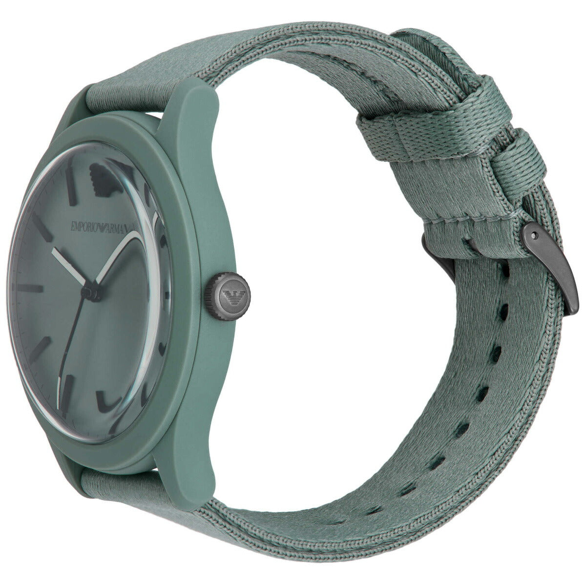 エンポリオアルマーニ EMPORIO ARMANI 腕時計 メンズ 三針 グリーン プラスチック&ステンレススチールウォッチ AR11654【2025 新作】