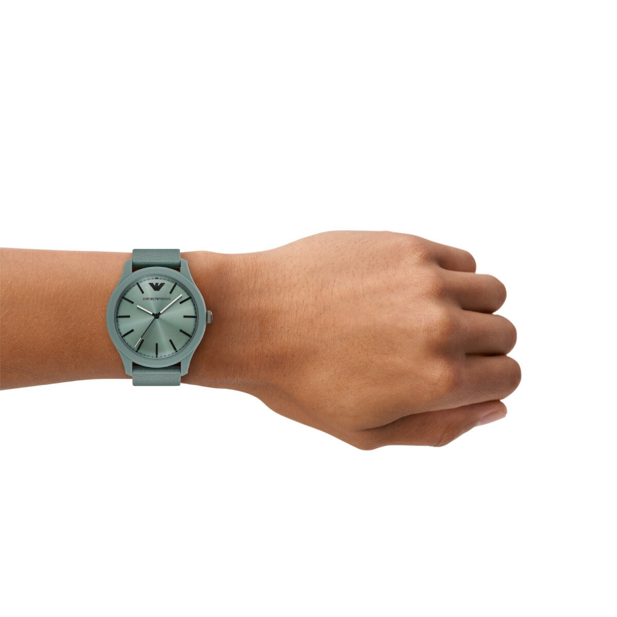 エンポリオアルマーニ EMPORIO ARMANI 腕時計 メンズ 三針 グリーン プラスチック&ステンレススチールウォッチ AR11654【2025 新作】