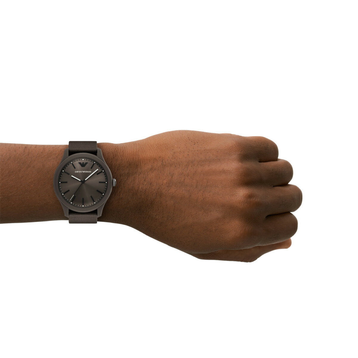 エンポリオアルマーニ EMPORIO ARMANI 腕時計 メンズ 三針 ブラウン プラスチック&ステンレススチールウォッチ AR11655【2025 新作】