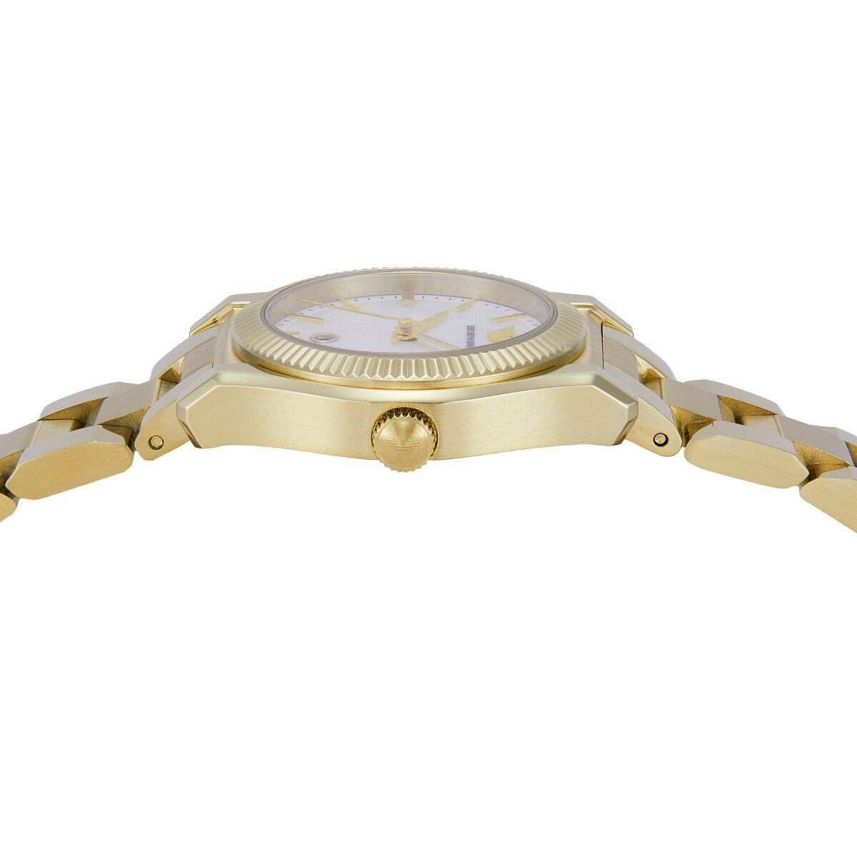 エンポリオアルマーニ EMPORIO ARMANI 腕時計 レディース 三針デイト ゴールドトーン ステンレススチールウォッチ AR11657【2025 新作】