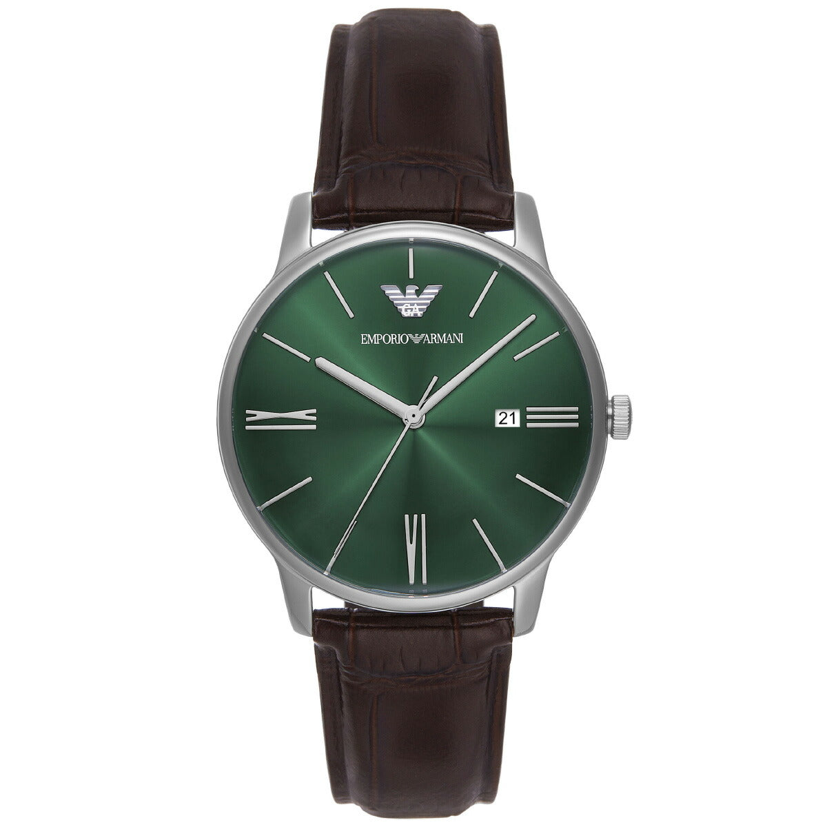 エンポリオアルマーニ EMPORIO ARMANI 腕時計 メンズ 三針デイト ステンレススチールウォッチ AR11672
