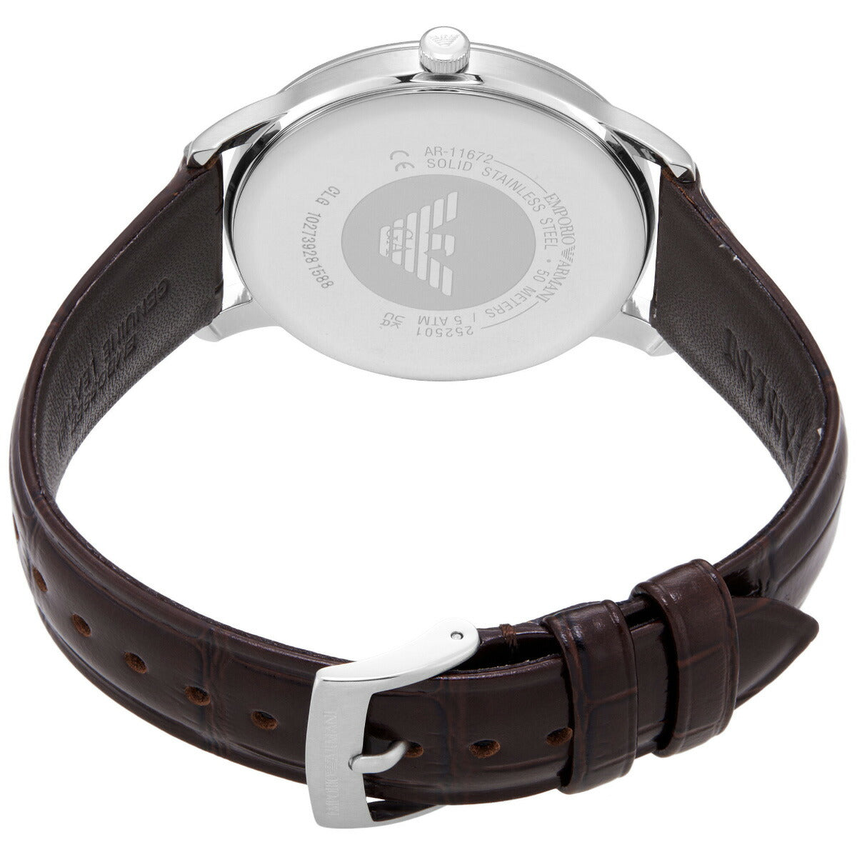 エンポリオアルマーニ EMPORIO ARMANI 腕時計 メンズ 三針デイト ステンレススチールウォッチ AR11672