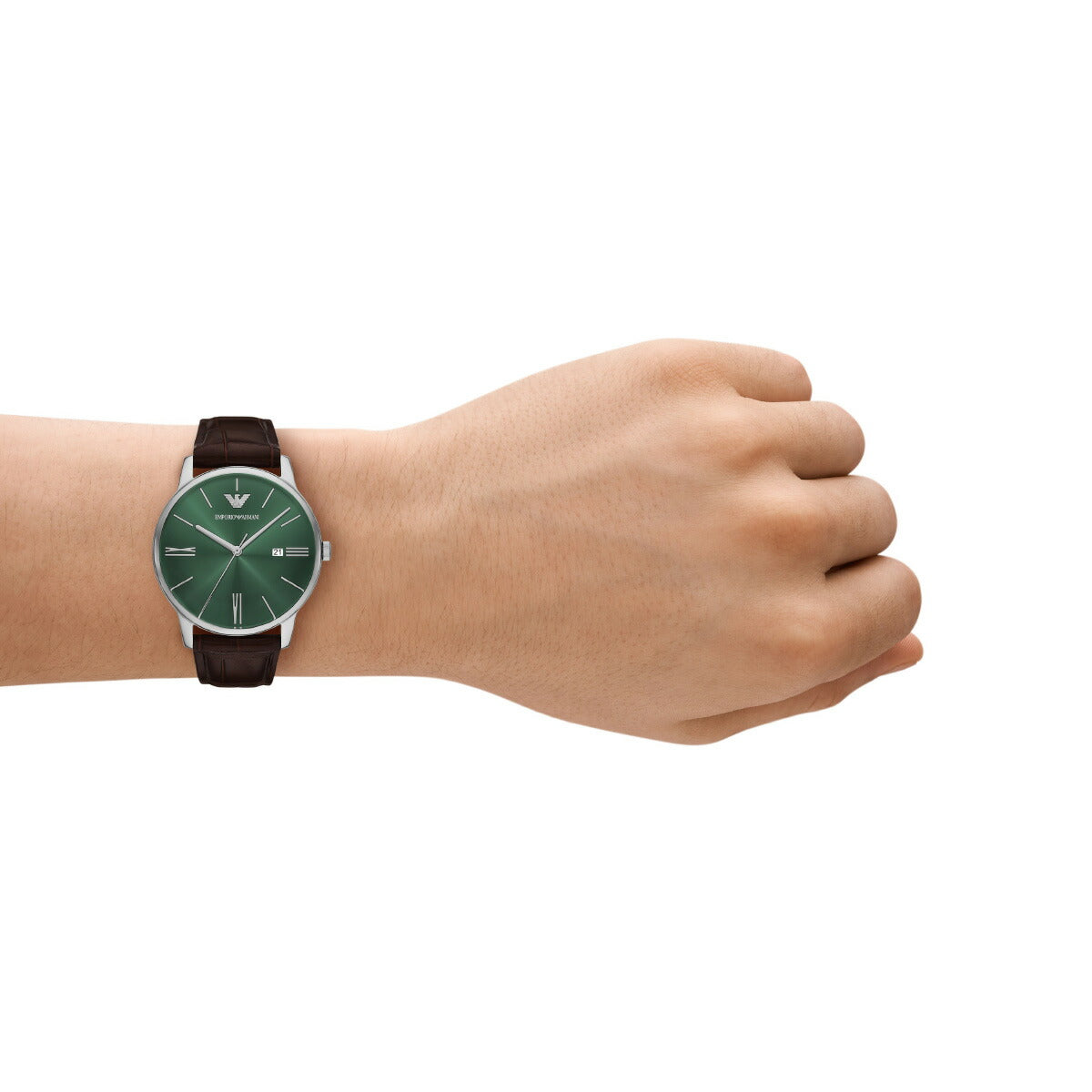 エンポリオアルマーニ EMPORIO ARMANI 腕時計 メンズ 三針デイト ステンレススチールウォッチ AR11672