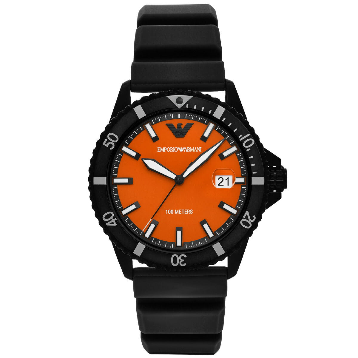 エンポリオアルマーニ EMPORIO ARMANI 腕時計 メンズ ワールドエクスプローラー 3針デイトウォッチ ブラックシリコン AR11684【2025 新作】