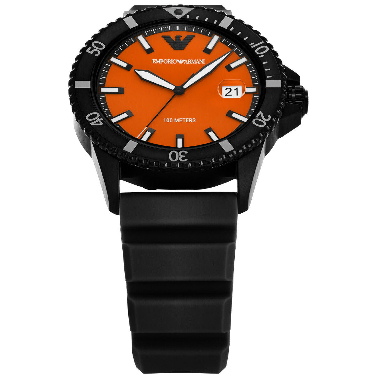 エンポリオアルマーニ EMPORIO ARMANI 腕時計 メンズ ワールドエクスプローラー 3針デイトウォッチ ブラックシリコン AR11684【2025 新作】