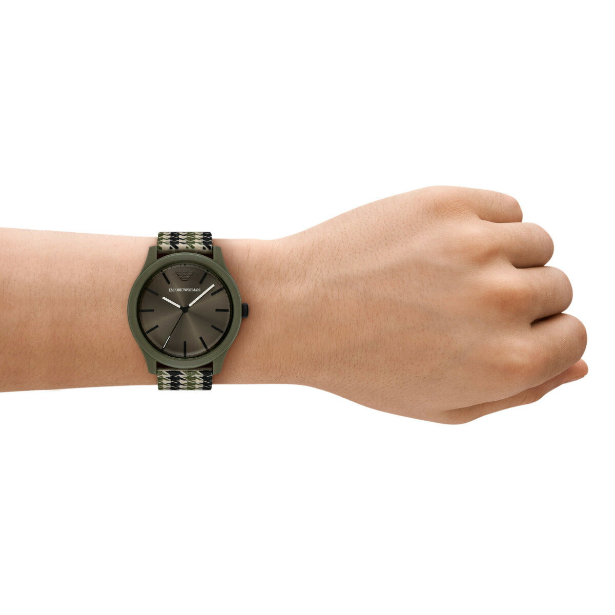エンポリオアルマーニ EMPORIO ARMANI 腕時計 メンズ 3針ウォッチ #tide ocean material ナイロンファブリック AR11694【2025 新作】