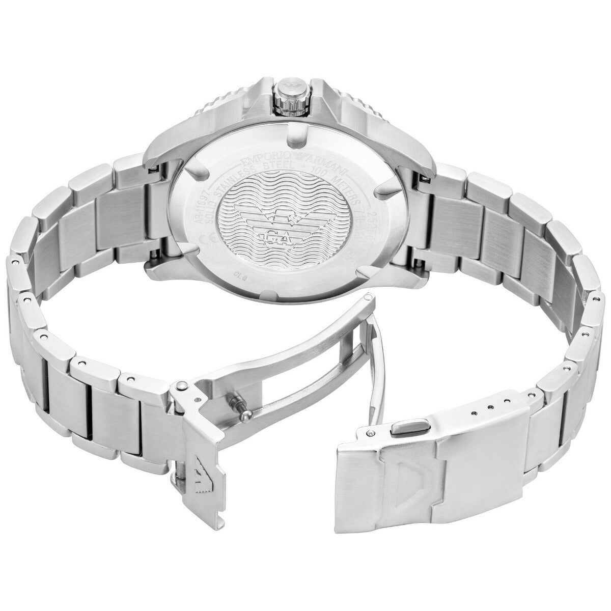 エンポリオアルマーニ EMPORIO ARMANI 腕時計 メンズ ワールドエクスプローラー ソーラーパワー 3針ウォッチ ステンレススチール AR11697【2025 新作】