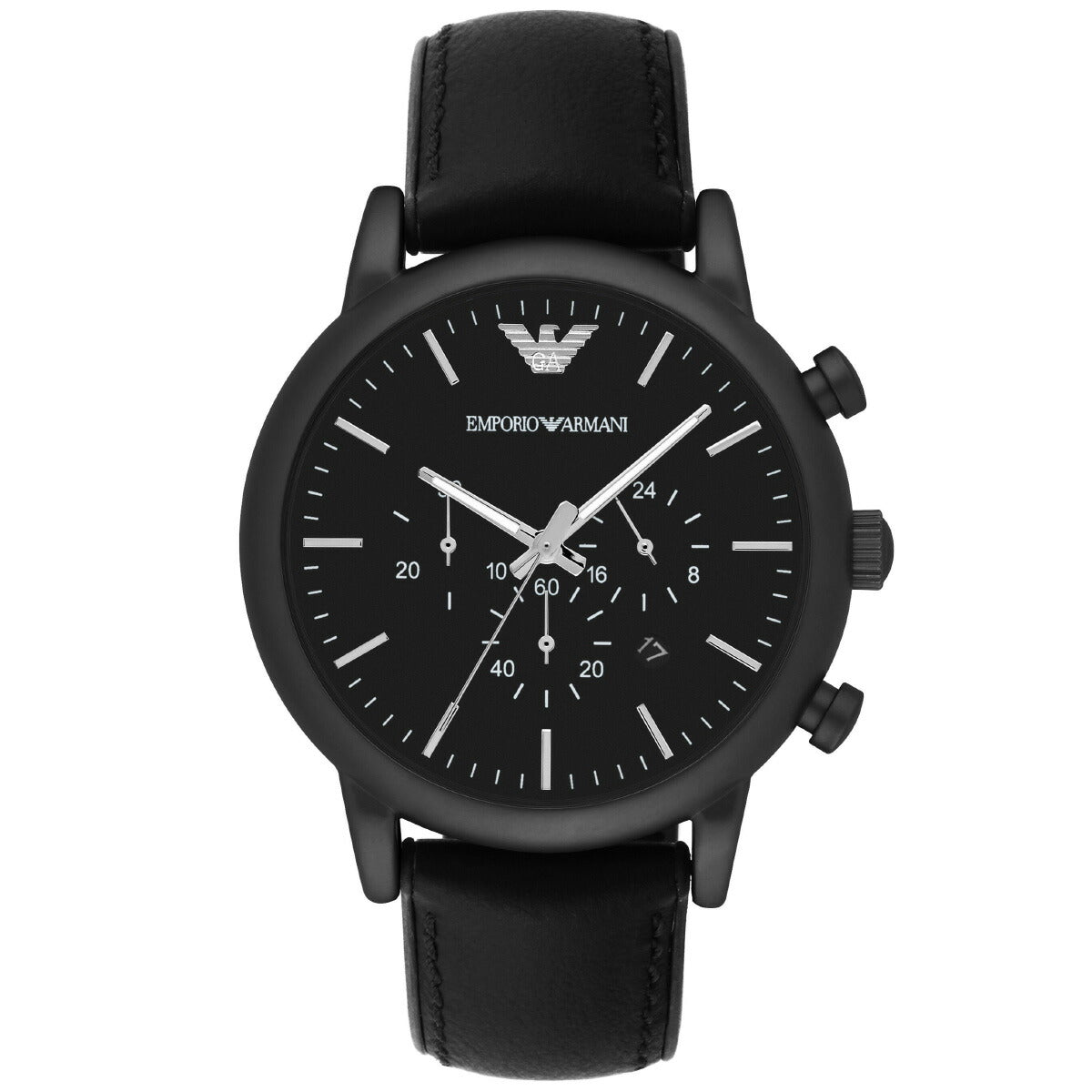 エンポリオアルマーニ EMPORIO ARMANI 腕時計 メンズ クロノグラフ レザー、シリコンウォッチ AR1970