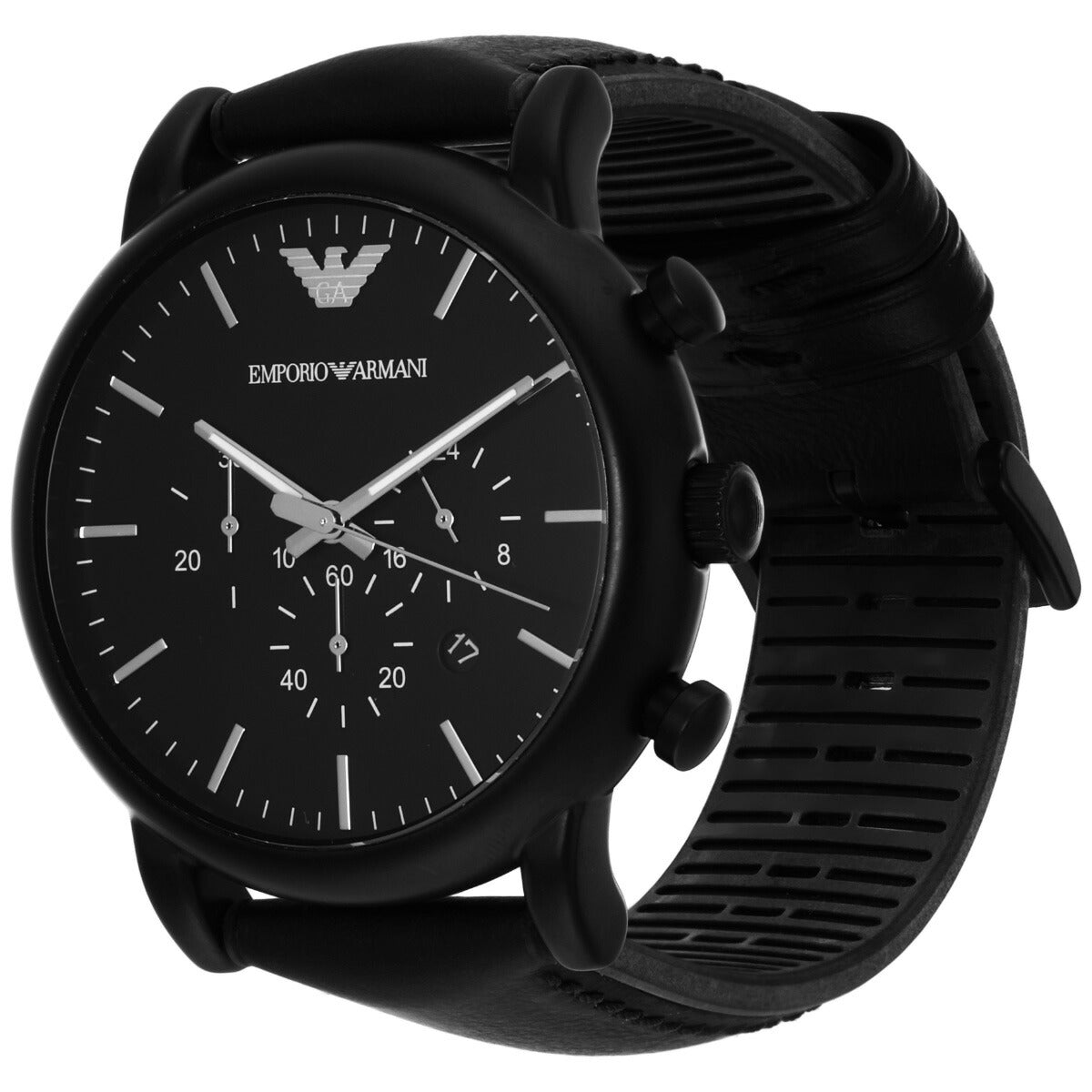 エンポリオアルマーニ EMPORIO ARMANI 腕時計 メンズ クロノグラフ レザー、シリコンウォッチ AR1970