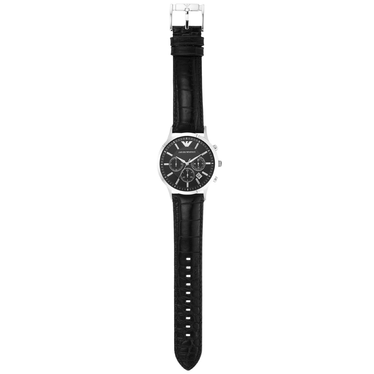エンポリオアルマーニ EMPORIO ARMANI 腕時計 メンズ クロノグラフ レザーウォッチ AR2447