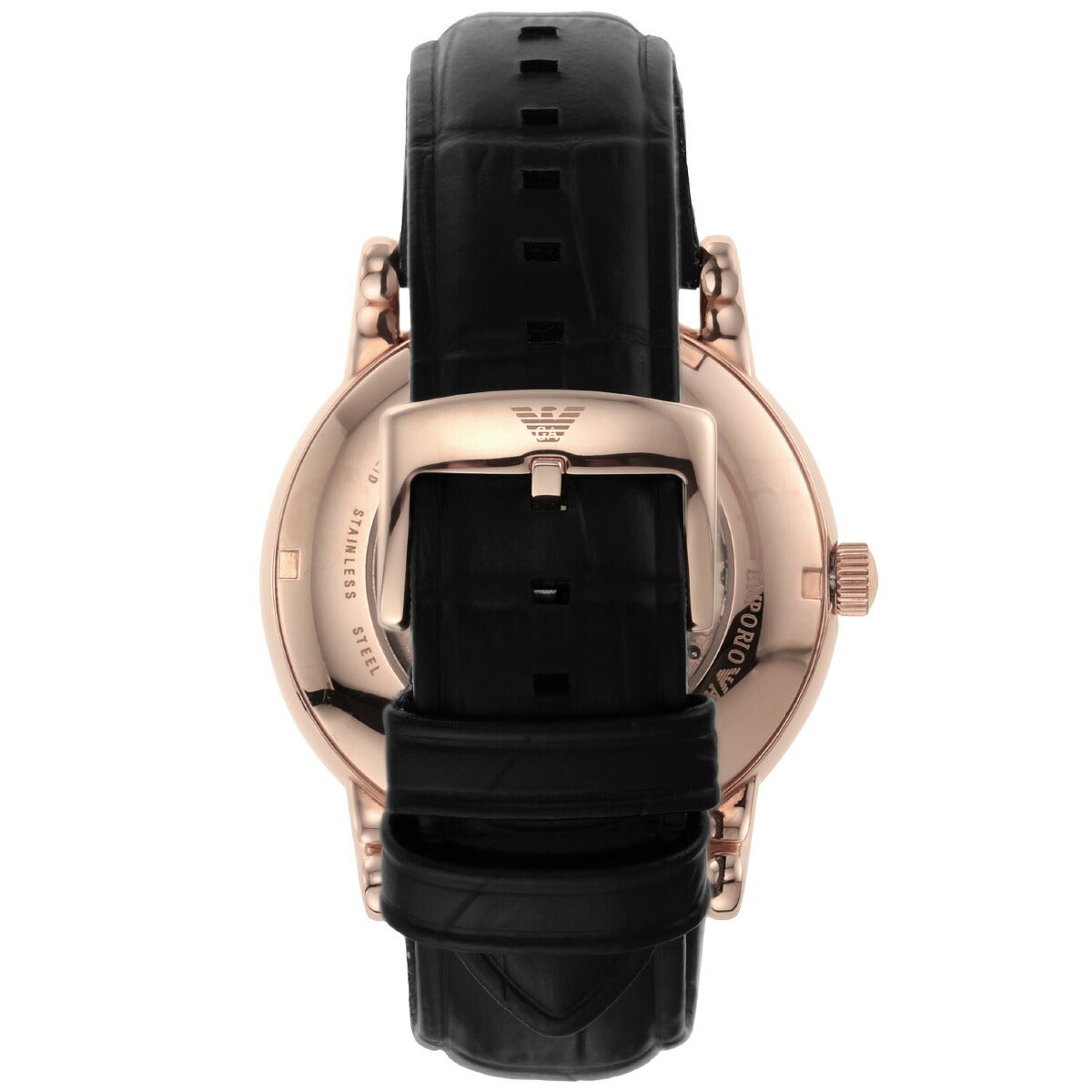 エンポリオアルマーニ EMPORIO ARMANI 腕時計 メンズ 自動巻き レザーウォッチ AR60007